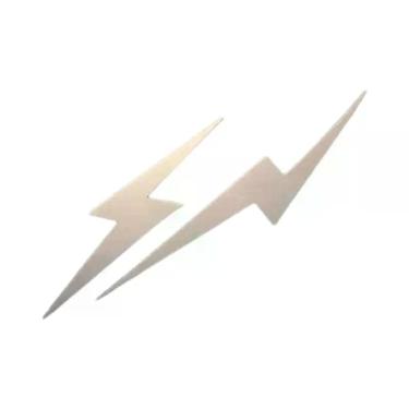 Imagem de Adesivos De Motocicleta Rainbow Lightning 2 Peças, Decalque Holográfic