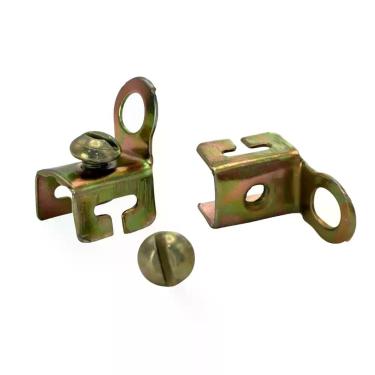 Imagem de Terminal Cadeirinha para Trilho de Cortina Metal Bicromatizado Suporte