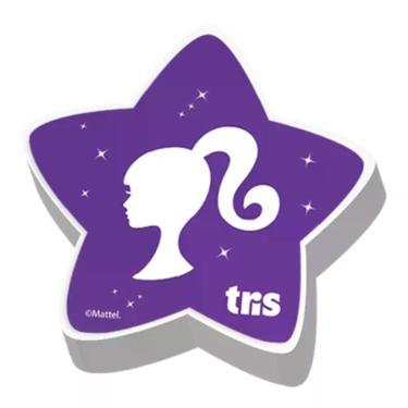 Imagem de Borracha Tris Branca Top Barbie Ideal para Apagar Grafite com Textura Macia Embalada Individualmente 1 Unidade Roxo
