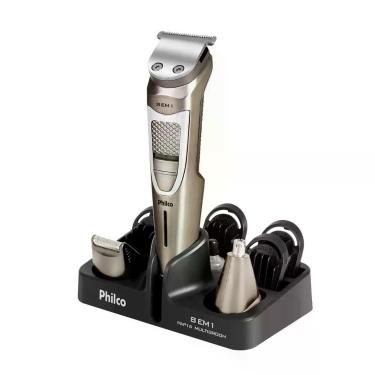 Imagem de Aparador de Pelos Philco Multigroom 8 em 1 5W PAP16 Bivolt Cinza Chumb