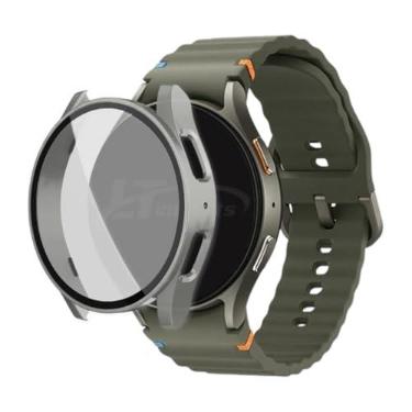 Imagem de Capa Rígida com Pelicula de Vidro Integrada LTimports compativel com Galaxy Watch 7 44mm Sm-L310 Bt e Sm-L315 Lte (LT-Titanio)