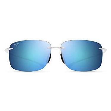 Imagem de Maui Jim Óculos de sol sem aro Hema, Cristal fosco/azul Hawai, Large
