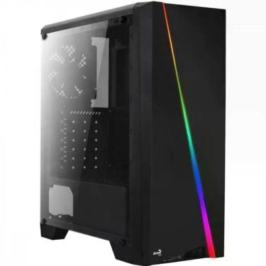 Imagem de Gabinete Gamer Aerocool Cylon Preto Rgb Lateral Acrílico