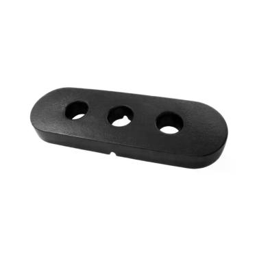 Imagem de Tijolinho de Peso para Máquinas de Musculação Jaú Slim Pintado 10kg em Ferro Fundido Preto Anilhas Fitness