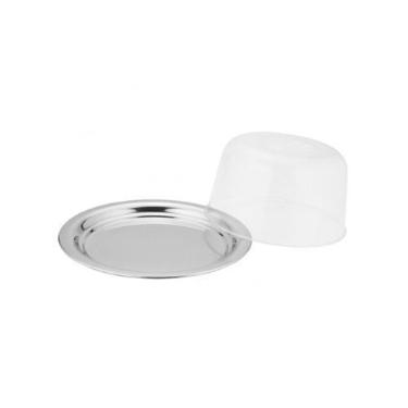 Imagem de Queijeira Porta Queijo Inox com Tampa Acrílico - Mimo Style