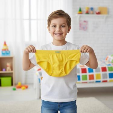 Imagem de Kit c/6 Cueca Infantil Lisa Geofan, M