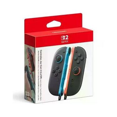 Imagem de Controles, Nintendo Switch 2, Joy-Con 2 Azul Claro e Vermelho Claro