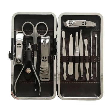 Imagem de Estojo de Unha com Alicate Pinça Tesoura Kit Completo para Unhas Perfe
