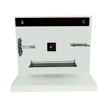 Imagem de Combo 3 em 1 - Gabinete 90cm Inglaterra + Torneira Ibiza + Kit Banheir