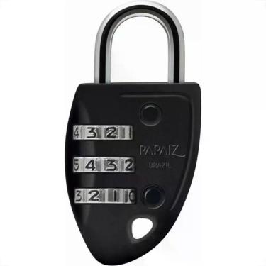 Imagem de Cadeado Segredo Papaiz Cs23 Preto, Preto