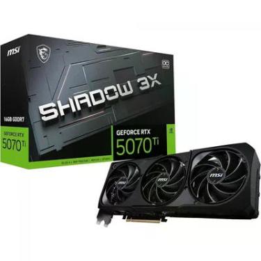 Imagem de Placa De Vídeo Msi Nvidia Geforce RTX 5070 Ti Shadow 3x Oc, 16gb, Gddr7, Dlss, Ray Tracing, 912-v531-465