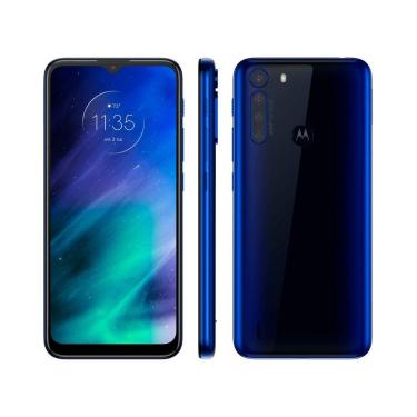 Imagem de Smartphone Motorola One Fusion 64GB Azul Safira - 4G 4GB RAM Tela 6,5