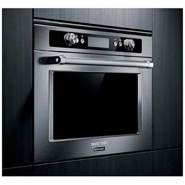 Imagem de Forno de embutir elétrico a vapor Brastemp Gourmand 34 litros inox com cozimento a baixa temperatura e meat control - BOD45AR 220V
