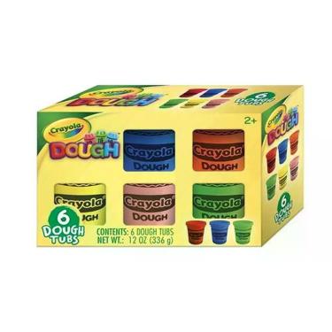 Imagem de Massa de Modelar Crayola com 6 Cores Sortidas 56G Indicada para Crianças a Partir de 3 Anos Multilaser