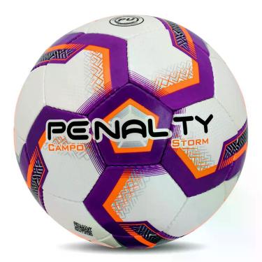Imagem de Bola Futebol Campo Penalty Storm XXIII Costurda Á Mão 5113391, Branco 