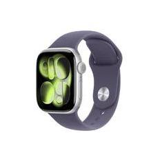 Apple Watch Series 11 GPS, Caixa Prateada de Alumínio de 42 mm, Pulseira Esportiva Roxo-névoa, Tamanho P/M - MEU64AM/A Apple Watch Series 11 GPS, Caixa Prateada de Alumínio de 42 mm, Pulseira Esportiva Roxo-névoa, Tamanho P/M - MEU64AM/A