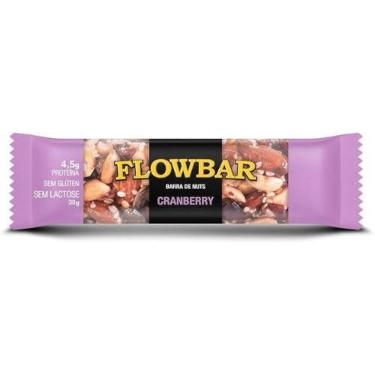 Imagem de Barra de Nuts Vegana sem Glúten Chocolate 70% Cacau Dark Cranberry 30g - Flowbar