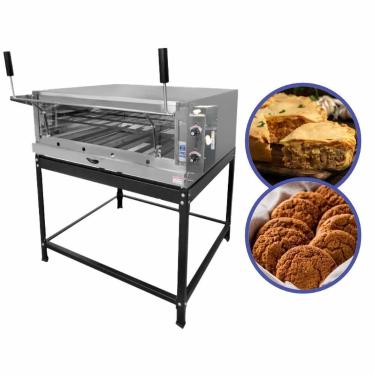 Imagem de Forno Copametal a Gás para Pizza Pães Bolos Refratário 95x95
