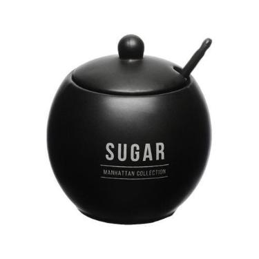 Imagem de Açucareiro de Porcelana com Colher com Tampa Hauskraft Manhattan