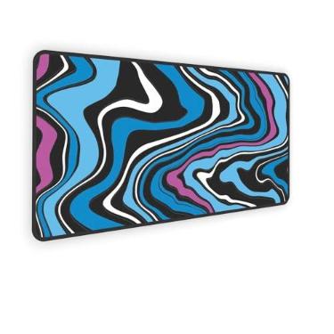 Imagem de Mouse Pad Gamer Extra Grande Speed Anti Derrapante Profissional Desk Pad Large Wide 70x30 - abstract Liquid#1