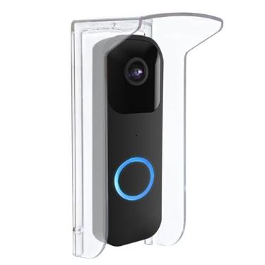 Imagem de Capa protetora de plástico transparente, capa de campainha de câmera, capa de chuva de campainha à prova de intempéries compatível com Blink/Ring Pro2/Arlo/Wyze/Google Nest/Reolink (exceto equipamento