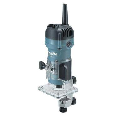 Imagem de MAKITA TUPIA MANUAL COM PINÇA DE 6MM (1/4 POL) E BASE ARTICULADA 530W 110V 3709
