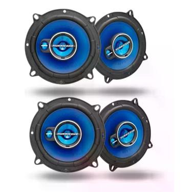 Imagem de COMP Kit 4 Alto Falante Porta Hurricane 5 Polegadas 200w Triak Cor Azu