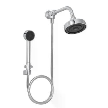 Imagem de Chuveiro Deca Acqua Plus 1990.c.std.kit.n De Parede Com Desviador Cromado Cromado