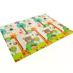 Tapete Infantil Dupla Face Dobrável 150x200cm Espessura 1cm Tummy Time