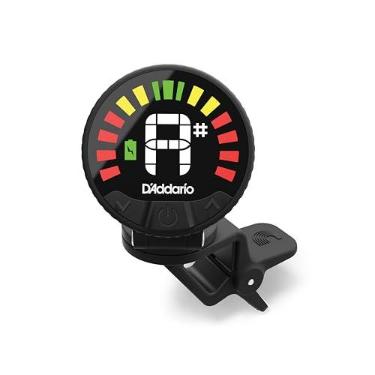 Imagem de D'Addario Nexxus 360 Recarregável Afinador de Violoncelo e Baixo - Sintonizador de Clipe para Violoncelo e Baixo - Desliga Automático - Tela LED colorida ajustável