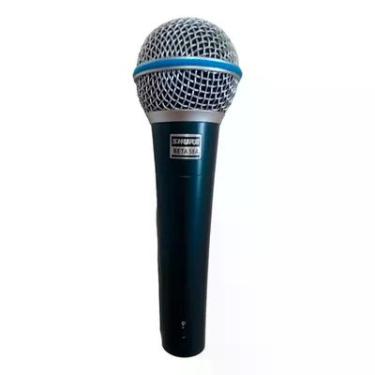 Imagem de Microfone Dinâmico Supercardióide Beta 58a Shure Com Cabo De 4 Metros Xlr+p10