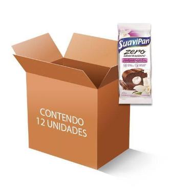 Imagem de Bolinho Suavipan Zero Açúcar Chocolate Recheado Com Baunilha Contendo 
