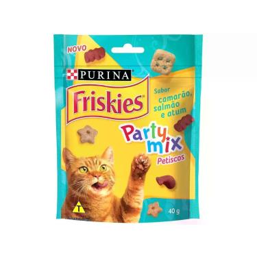 Imagem de Petisco para Gato Adulto Friskies Party Mix - Camarão Salmão e Atum 40