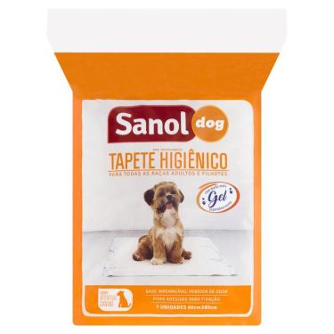 Imagem de Tapete Higiênico SANOL Dog com 7 Unidades Pacote