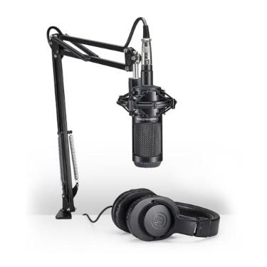 Imagem de Audio-Technica, Pack Microfone condensador cardióide AT2035 + Fone de Ouvido ATH-M20X - AT2035PK