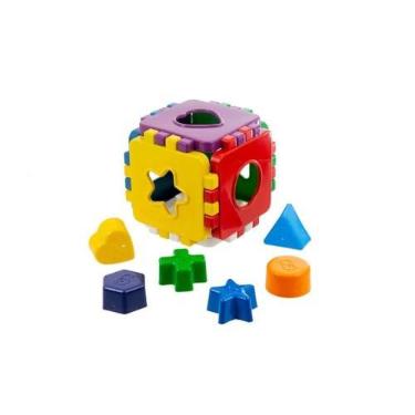 Imagem de Brinquedo Didático Colorido Monta e Desmonta Com Peças De Encaixar