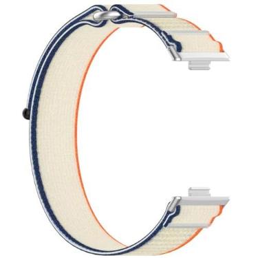 Imagem de Micteney Pulseira compatível com HUAWEI Watch Fit 3, pulseiras de substituição de nylon para HUAWEI Watch Fit 3 (off-white)