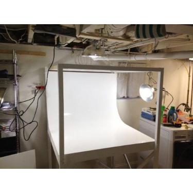 Imagem de Chapa Fundo Fotográfico 1,20m X 60cm X 1mm Branco - FFA