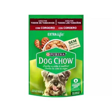 Imagem de Ração Úmida para Cachorro Adulto Sachê - Dog Chow ExtraLife Cordeiro 1
