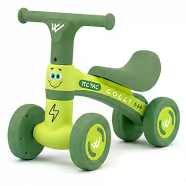 Imagem de Quadriciclo Bicicleta Infantil de Equilíbrio Colli Tic Tac Verde 1+ An