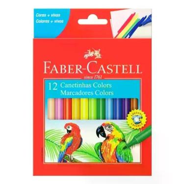 Imagem de Canetinha Hidrográfica Colors 150112 12 Cores - Faber Castell