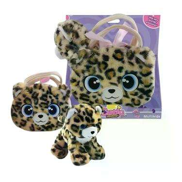 Imagem de Bolsinha de Pelúcia Leopardo Deluxe - BR2224 MULTIKIDS