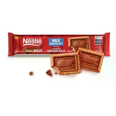 Imagem de Biscoito Maisena Chocolate ao Leite Nestlé Choco Biscuit Pacote 78g, B