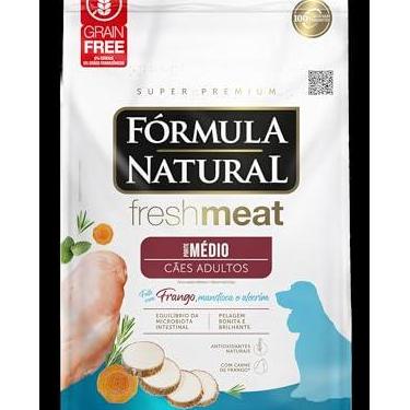 Imagem de Fórmula Natural Fresh Meat Ração Seca Para Cães Adultos De Médio Porte Sabor Frango 1Kg