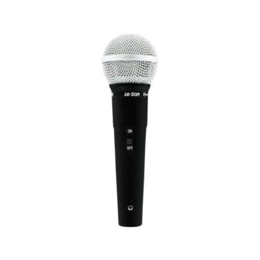Imagem de Microfone Com Fio LS50 Portatil Conector XLR 3F AllTech Multiuso Dinâmico