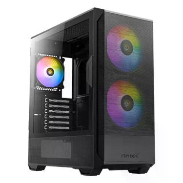 Imagem de Gabinete Gamer Antec Nx416l Lateral Vidro Temperado Atx-m-atx-itx 2 Fans 120mm Argb - 0-761345-10
