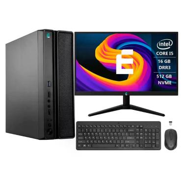 Imagem de PC Completo eFacini Prime i5 4ª Ger, 16GB, SSD 512GB, WiFi 6, BT 5.3,