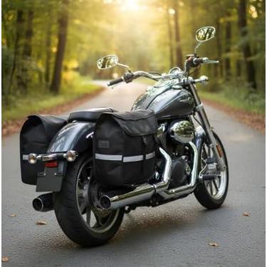 Imagem de Alforge para Moto 60L – Super Espaçoso, Impermeável e Resistente, Ideal para Viagem, Trilha e Uso Diário