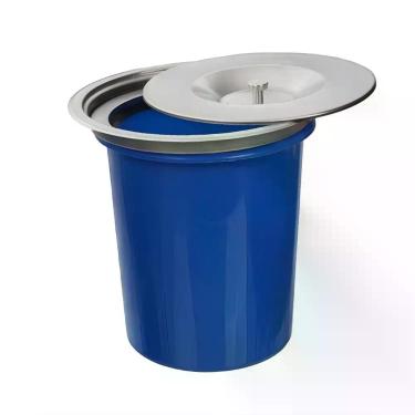 Imagem de Lixeira de Embutir para Pia e Bancada 5 Litros em Aço Inox 304 Stillus