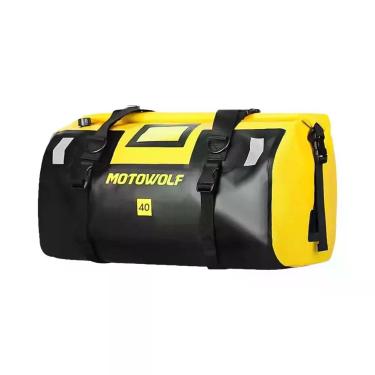 Imagem de Bolsa De Selim Para Motocicleta Impermeável Preta 20L-130L, Mochila De